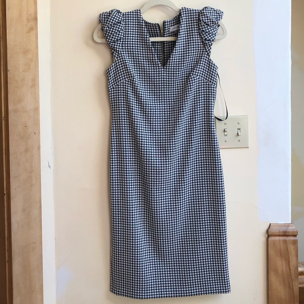 Gingham Calvin Klein dress